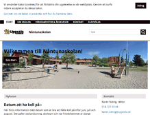 Tablet Screenshot of nantunaskolan.uppsala.se