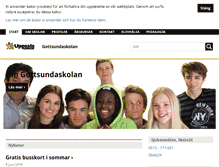 Tablet Screenshot of gottsundaskolan.uppsala.se