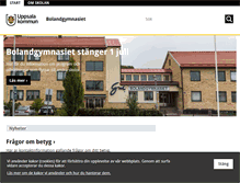 Tablet Screenshot of bolandgymnasiet.uppsala.se