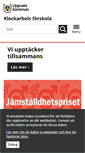 Mobile Screenshot of klockarbolsforskola.uppsala.se