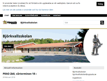 Tablet Screenshot of bjorkvallsskolan.uppsala.se
