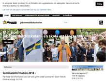 Tablet Screenshot of johannesbacksskolan.uppsala.se