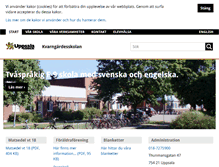Tablet Screenshot of kvarngardesskolan.uppsala.se